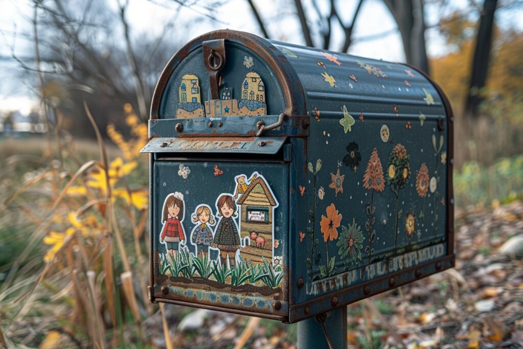 Personnalisez votre boite aux lettres avec un autocollant famille