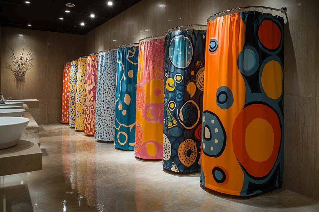 Pop art en salle de bain : des rideaux de douche dynamiques et colorés pour éveiller vos matins