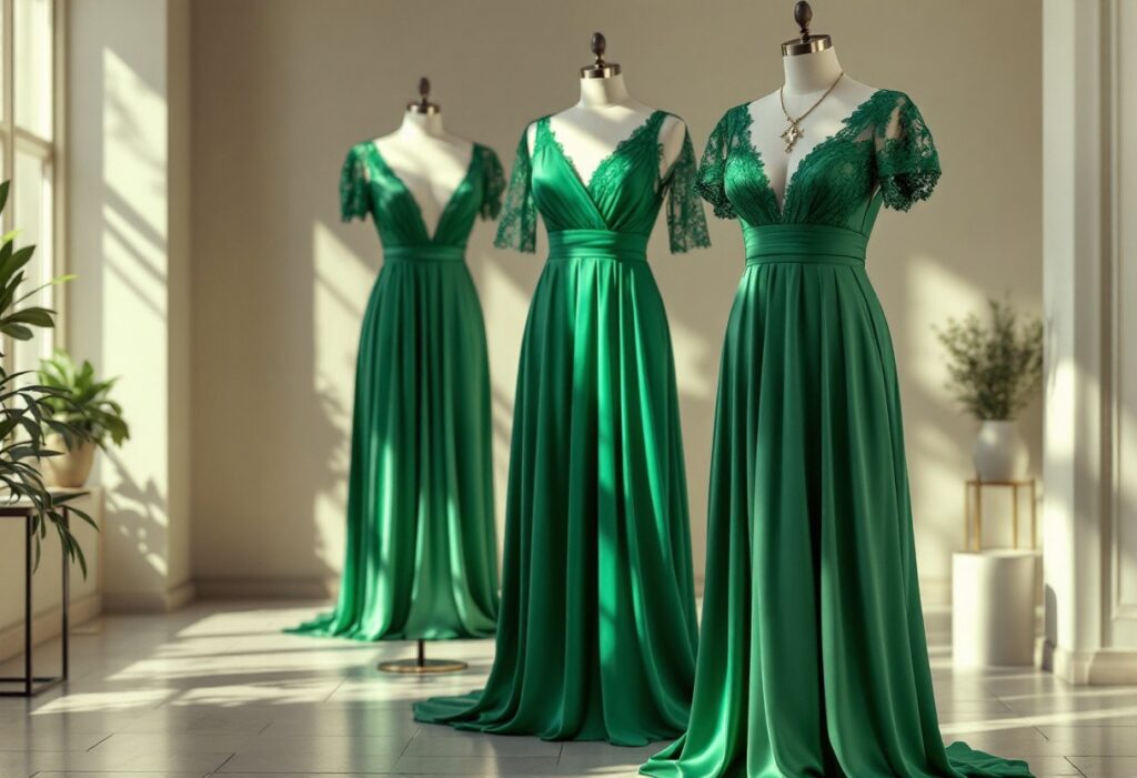 Les plus belles robes vert émeraude de grande taille