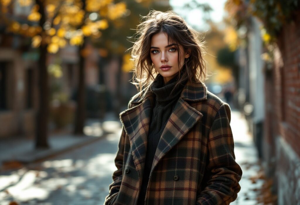Chic et rebelle : pourquoi le manteau écossais séduit les icônes de mode