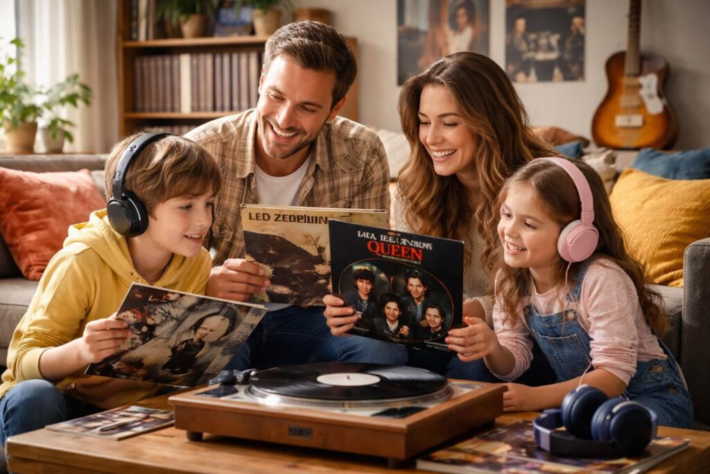 Découvrir le rock familial avec Led Zeppelin et Queen pour initier vos enfants à la musique
