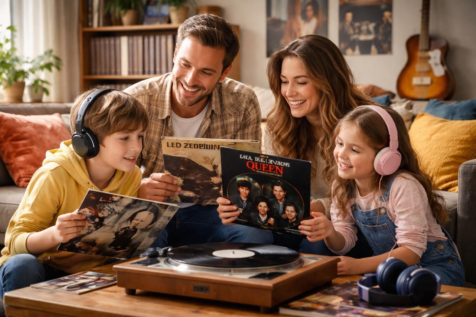 plongez dans l'univers du rock familial avec led zeppelin et queen pour éveiller la passion de la musique chez vos enfants dès le plus jeune âge.