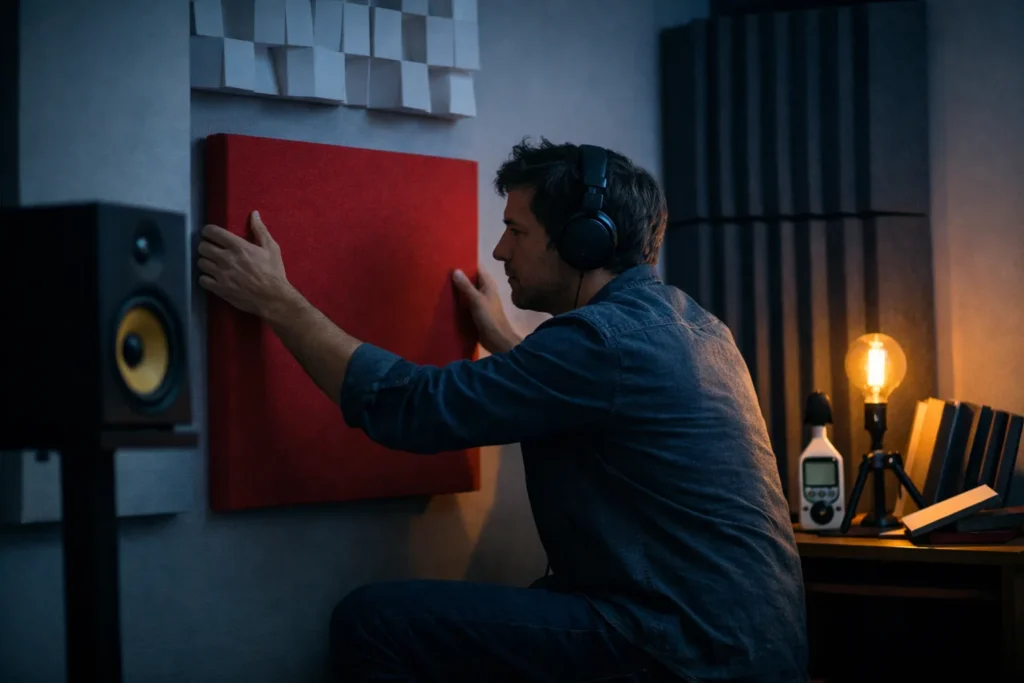 Traiter l&rsquo;acoustique d&rsquo;une pièce d&rsquo;écoute, sans studio
