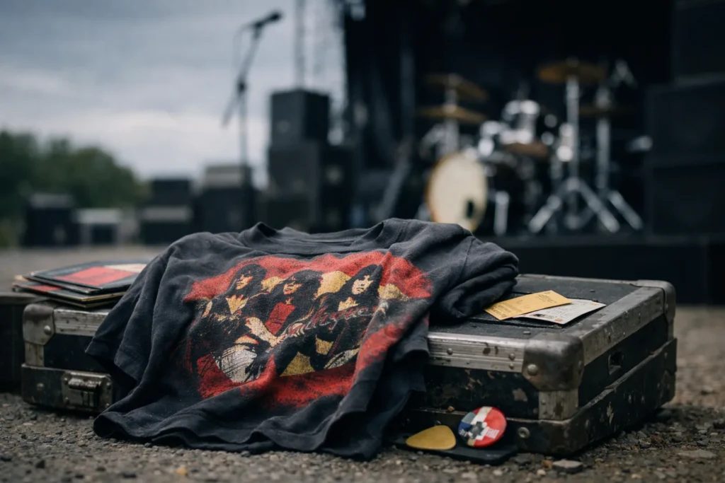 Le t-shirt de groupe, du merchandising à la pièce de collection